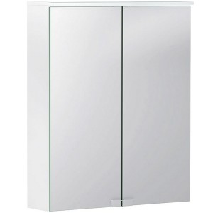 GE Option Basic Spiegelschrank m. Beleuchtung, zwei Türen, 55x67,5x14cm