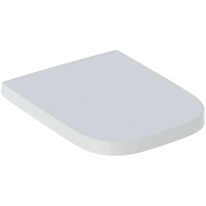 Geberit Renova Plan WC-Sitz, eckiges Design Quick Release, für WC teilgeschl. Form