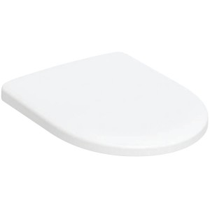 Geberit Renova WC-Sitz, Befestigung von oben mit Absenkautomatik, Quick Release, weiß