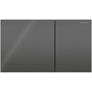 GEBERIT Sigma70 Betätigungsplatte, für 2-Mengen-Spülung, Glas schwarz