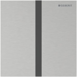Geberit Typ 40 UR-Strg. m. elektron. Sp-Ausl. Batt.-Betr., Square, edelst. gebü./Etc