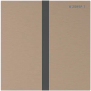 Geberit Typ 40 UR-Strg. m. elektron. Sp-Ausl. Batt.-Betr., Square, rotgold gebü./Etc