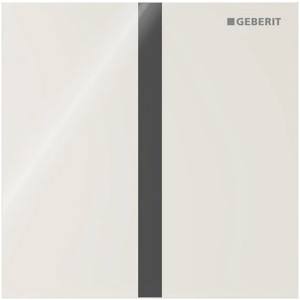 Geberit Typ 40 UR-Strg. m. elektron. Sp-Ausl. Netz.-Betr., Square, Glas, sand-grau
