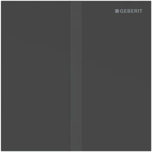 Geberit Typ 40 UR-Strg. m. elektron. Sp-Ausl. Netz.-Betr., Square, schwarzmatt/Etc