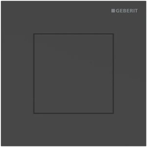 Geberit Typ 40 UR-Strg. mit pneum. Sp-Ausl. Square, schwarzmatt/Etc