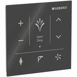 Geberit Wandbedienpanel, zu Geberit AquaClean Mera, Glas schwarz