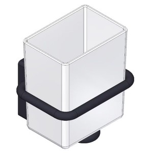 Giese Glashalter schwarz matt