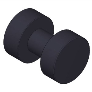 Giese Haken schwarz matt L:30 mm