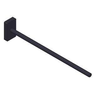 Giese Handtuchhalter schwarz matt 1 tlg.starre Ausführung L: 310 mm