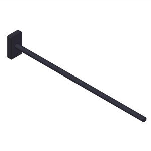 Giese Handtuchhalter schwarz matt 1tlg. starre Ausführung L: 410 mm