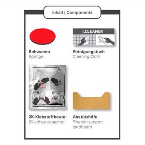Klebeset gifix uno/gifix quattro bestehend aus: