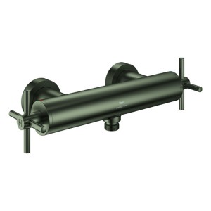GROHE 2-Griff-Brausebatt. Atrio 26895 Wandmontage Kreuz-Griff satin graphite