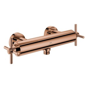GROHE 2-Griff-Brausebatt. Atrio 26895 Wandmontage Kreuz-Griff warm sunset