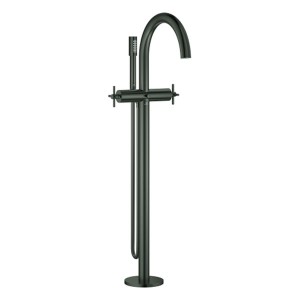 GROHE 2-Griff-Wannenbatt. Atrio 25272 FMS Bodenm. Kreuz-Gr. hard graphite geb.