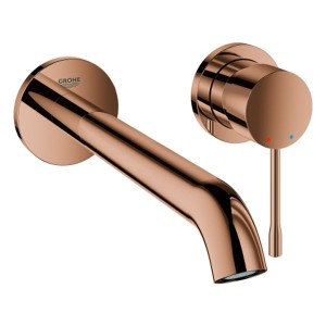 GROHE 2-Loch-WT-Wandbatterie Essence 29193_1 FMS Ausladung 230mm warm sunset