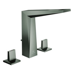 GROHE 3-L-WT-Batterie Allure Brilliant 20627 Zugst.-Abl.grt. hard graphite geb.