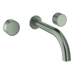 GROHE 3-L-WT-Wandbatt. Atrio Private C. 20589 FMS Knopfbetätigung satin steel