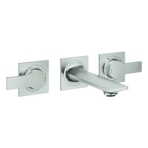 GROHE 3-L-WT-Wandbatterie Allure 20189_2 FMS Ausladung 150mm supersteel