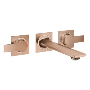 GROHE 3-L-WT-Wandbatterie Allure 20193_2 FMS Ausl. 208mm warm sunset gebürstet