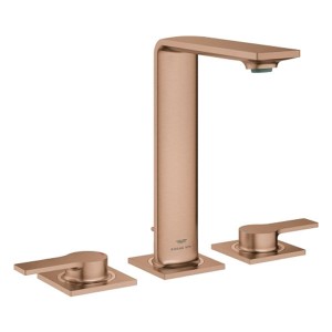 GROHE 3-Loch-WT-Batterie Allure 20188_1 mit Hebelgriffen warm sunset gebürstet