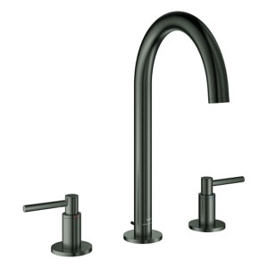 GROHE 3-Loch-WT-Batterie Atrio 20649 Rohrauslauf Hebelgr. hard graphite geb.