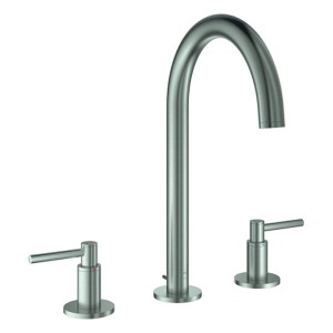 GROHE 3-Loch-WT-Batterie Atrio 20649 Rohrauslauf Hebelgriff supersteel