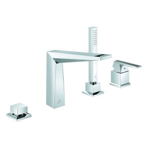 GROHE 4L-Wannenkomb. Allure Brilliant PC 29523 Griff Rändelstruktur chrom