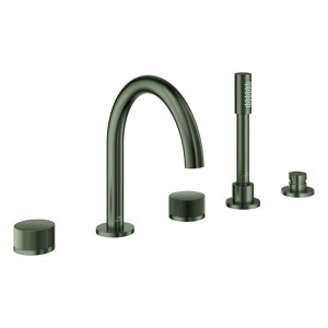 GROHE 5-L-Wannenkombin. Atrio Private C. 25226 Knopfbetätigung satin graphite