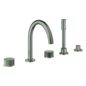 GROHE 5-L-Wannenkombin. Atrio Private C. 25226 Knopfbetätigung satin steel