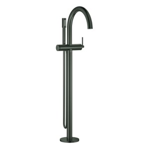 GROHE EH-Wannenbatterie Atrio 24368 FMS Bodenmontage hard graphite gebürstet