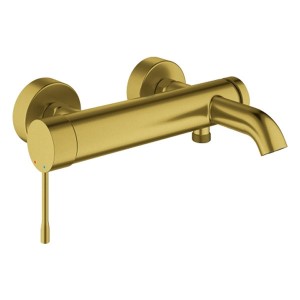 GROHE EH-Wannenbatterie Essence 25250_1 Wandmontage cool sunrise gebürstet