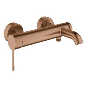 GROHE EH-Wannenbatterie Essence 25250_1 Wandmontage warm sunset gebürstet