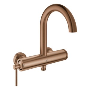 GROHE Einhand-Wannenbatterie Atrio 24367 Wandmontage warm sunset gebürstet
