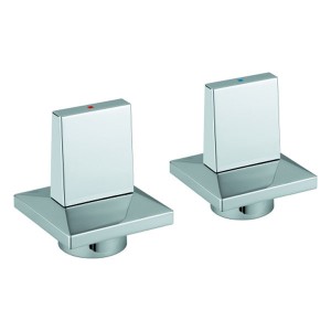 GROHE Griffpaar 48320 Allure Brilliant Markierung blau/rot chrom