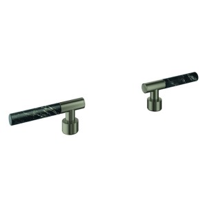 GROHE Hebelgriffe Atrio Private C. 48459 Vanilla Noir Caesarstone satin graphite