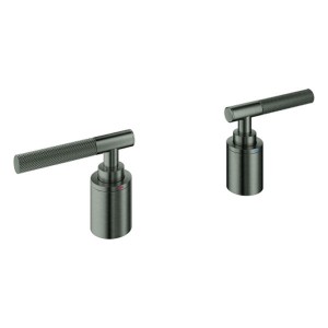 GROHE Hebelgriffe Atrio Private C. 48651 Rändelstruktur hard graphite gebürstet