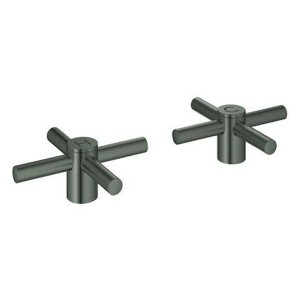GROHE Kreuzgriffe Atrio 14215 1 Paar hard graphite gebürstet