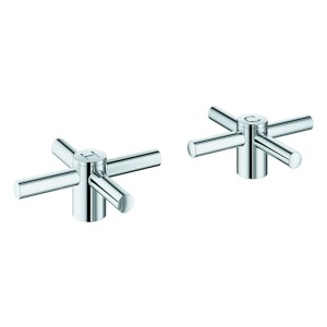 GROHE Kreuzgriffe Atrio 14215 1 Paar satin graphite