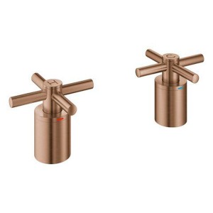 GROHE Kreuzgriffe Atrio 14217 1 Paar warm sunset gebürstet