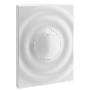 GROHE WC-Betätigung Surf 37063 156x197mm mit Druckknopfbet. alpinweiß