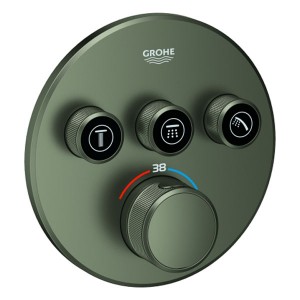 GROHE Thermostat Grohtherm SmartControl 29121 FMS rund 3 ASV satin graphite