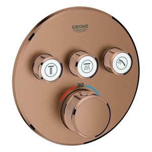 GROHE Thermostat Grohtherm SmartControl 29121 FMS rund 3 ASV warm sunset geb.