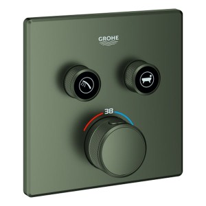 GROHE Thermostat Grohtherm SmartControl 29124 eckig FMS 2 ASV satin graphite