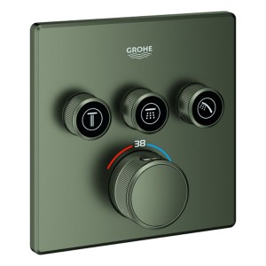 GROHE Thermostat Grohtherm SmartControl 29126 eckig FMS 3 ASV satin graphite