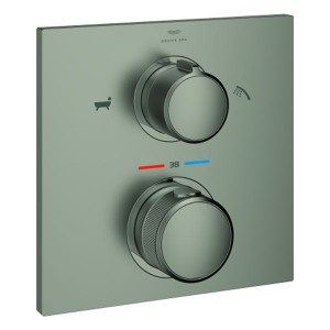 GROHE Thermostatbatterie Allure 19446_2 FMS für Rapido SmartBox satin steel