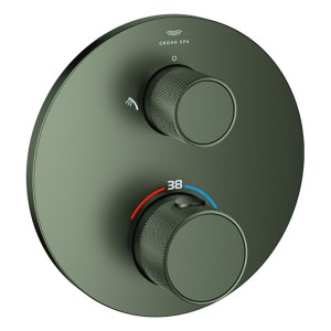 GROHE THM-Brausebatt. Atrio Private C. 24396 2-W-Umst. Knopfbet. satin graphite