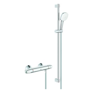 GROHE THM-Brausebatterie Grohtherm 1000 34824_5 mit Brausegarnitur 900mm chrom