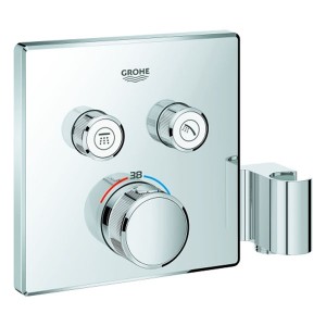 GROHE THM Grohtherm SmartControl 29125 FMS eckig 2 Abspv. integ. B.halter chrom