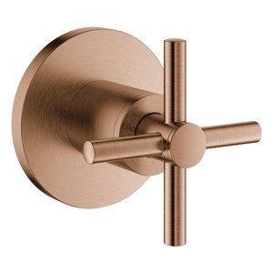 GROHE UP-Ventil-Oberbau Atrio 29396 Kreuz-Griff warm sunset gebürstet