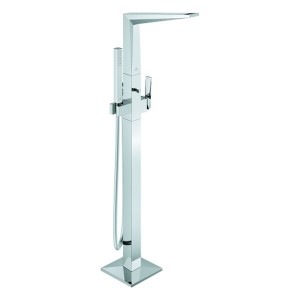 GROHE Wannenbatt. Allure Bril. PC 24422 Bodenmontage Griff Rändelstruktur chrom